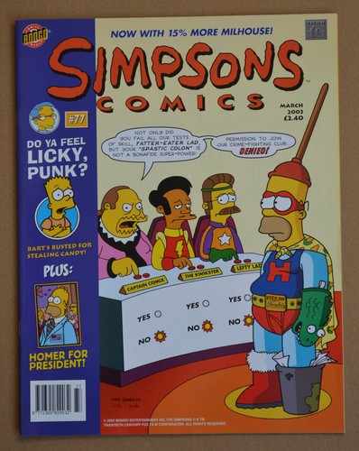Simpsons comics issue - simpsons, uk