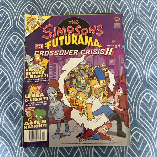 The simpsons futurama comic - simpsons,